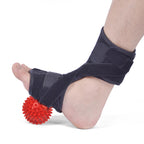 WOOTSHU JM03539 2 in 1 Plantar Fasciitis Splint Sprain Memory Cotton Aluminum Strip Splint Protective Gear + Massage Ball Set