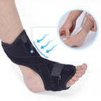 WOOTSHU JM03539 2 in 1 Plantar Fasciitis Splint Sprain Memory Cotton Aluminum Strip Splint Protective Gear + Massage Ball Set