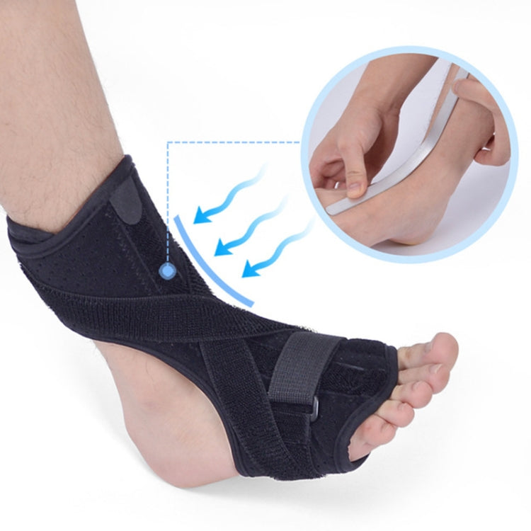 WOOTSHU JM03539 2 in 1 Plantar Fasciitis Splint Sprain Memory Cotton Aluminum Strip Splint Protective Gear + Massage Ball Set
