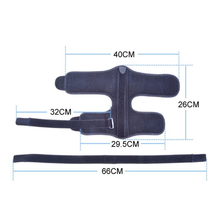 WOOTSHU JM03539 2 in 1 Plantar Fasciitis Splint Sprain Memory Cotton Aluminum Strip Splint Protective Gear + Massage Ball Set