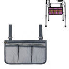 Walking Aid Wheelchair Armrest Side Storage Bag Car Storage Hanging Bag