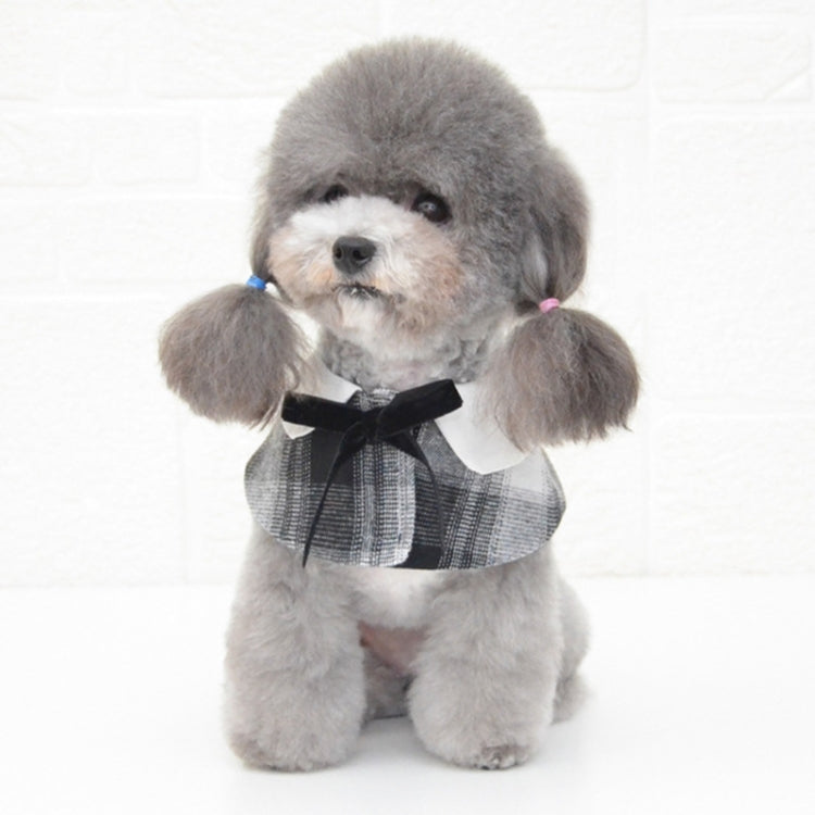 Dog Shawl Small Cloak Pet Bow Ttie Saliva Towel Pet Accessories — view 9