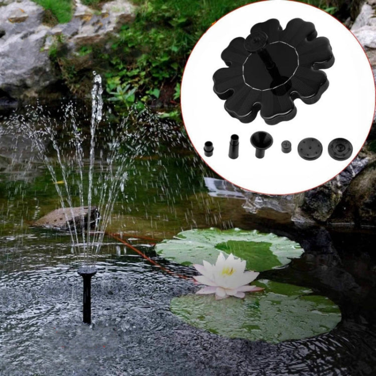 Floating Fountain Pond Garden Decoration, Solar Petal Fountain