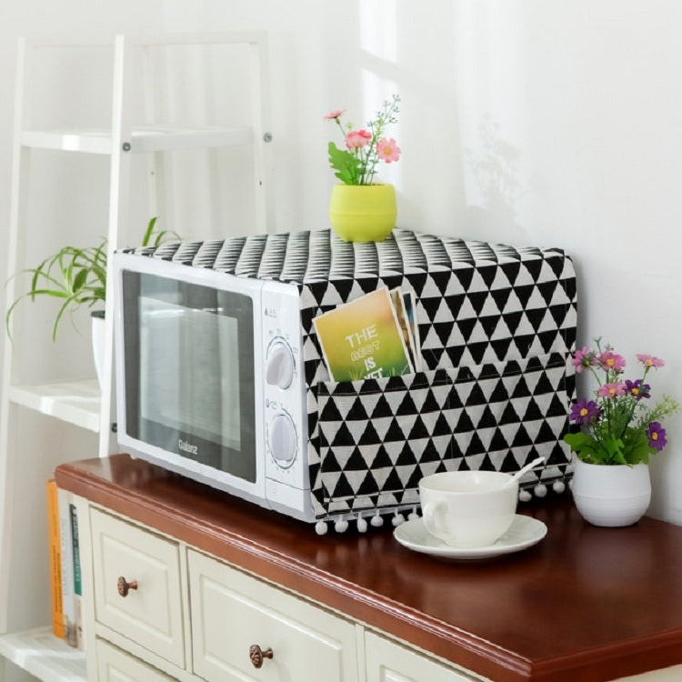 Cotton Linen Universal Microwave Oven Dustproof Storage Cover — view 11