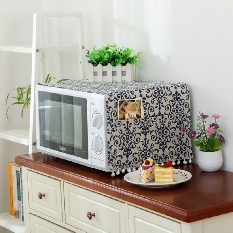Cotton Linen Universal Microwave Oven Dustproof Storage Cover — view 14