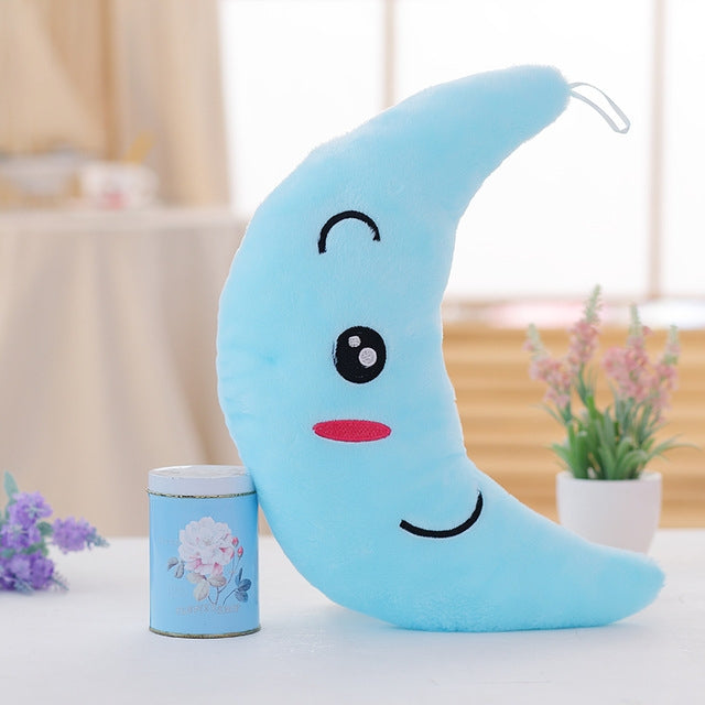 Creative Toy Luminous Pillow Soft Stuffed Plush Toys Gift For Kids Children Girls — Pink Moon