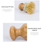 Multifunctional Tool Kitchen Cleaning Brush Wooden Handle Dish Scrubber Pot Pan Dishwasher — view 4