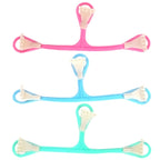 3 PCS Plastic Three-hook Small Claw Baby Diaper BuckleRandom Color Delivery