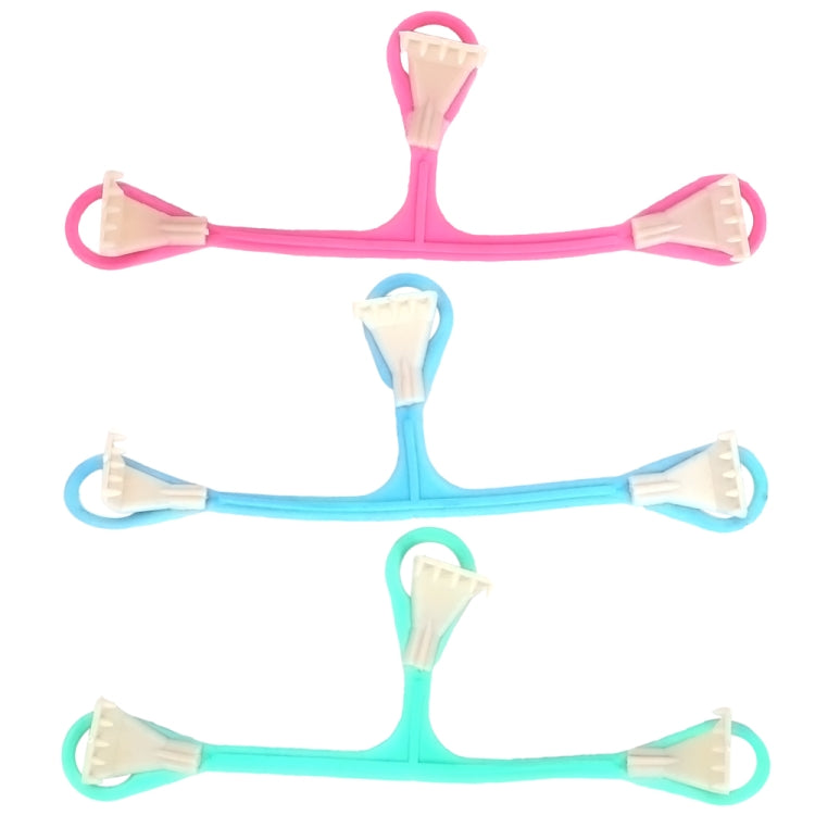 3 PCS Plastic Three-hook Small Claw Baby Diaper BuckleRandom Color Delivery