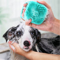 Pet Bath Massage Brush Dog Rub Bath Gloves with Brush
