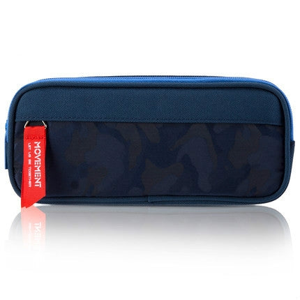 Camouflage Pencilcase Nylon Canvas Double Zipper Pen Bag