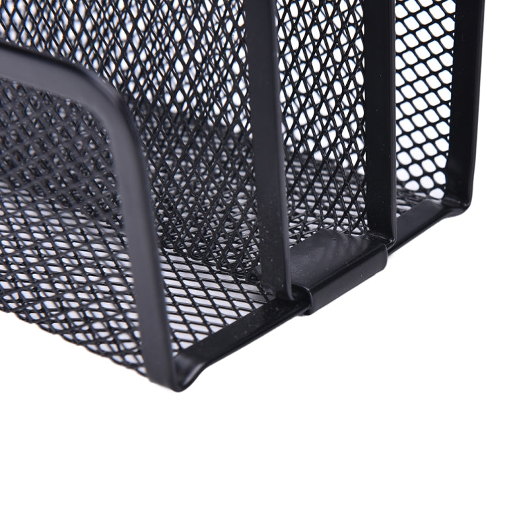 Mail Document Tray Black Desk Office File Storage Rack, Mesh Letter Sorter
