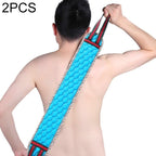 Double Sided Brush Back Exfoliating Bath Towel Strap Bathroom Tool, Random Color Delivery