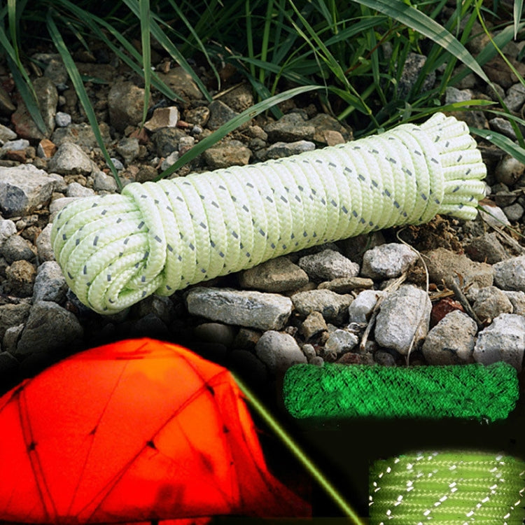 Reflective String Windproof Tent Rope Line Camping Rope Reflective Tent Ropes, 5mm Diameter
