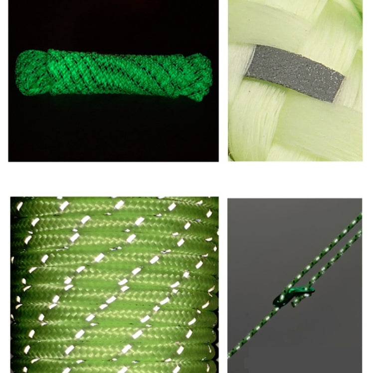 Reflective String Windproof Tent Rope Line Camping Rope Reflective Tent Ropes, 5mm Diameter