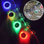 10 PCS Outdoor Camping Tent Silicone Hanging Lamp LED Bicycle Warning Taillight