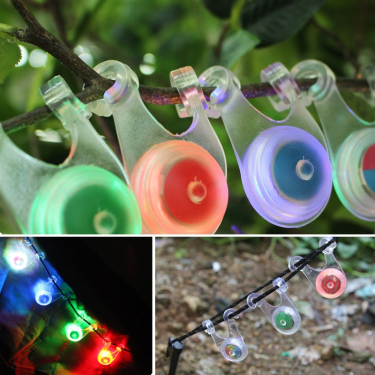 10 PCS Outdoor Camping Tent Silicone Hanging Lamp LED Bicycle Warning Taillight