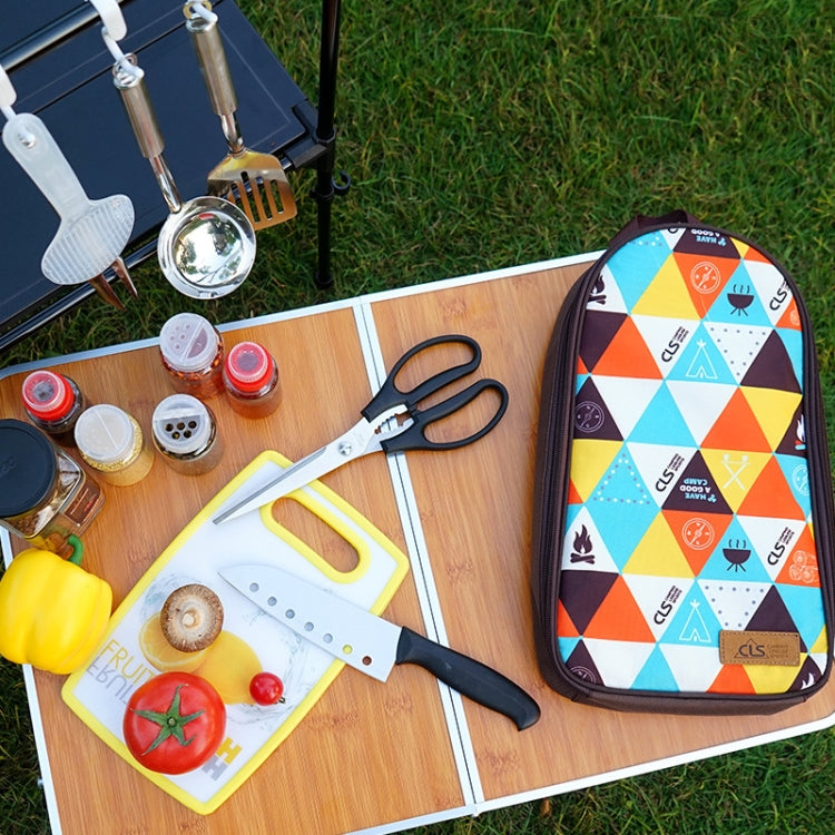 CLS 7-In-1 Outdoor 201 Stainless Steel Cookware Set Picnic Kitchenware Portable Handbag Picnic Bag