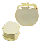 Lovely Creative Child DIY Wooden Apple Hand Painted Piggy Bank — view 3