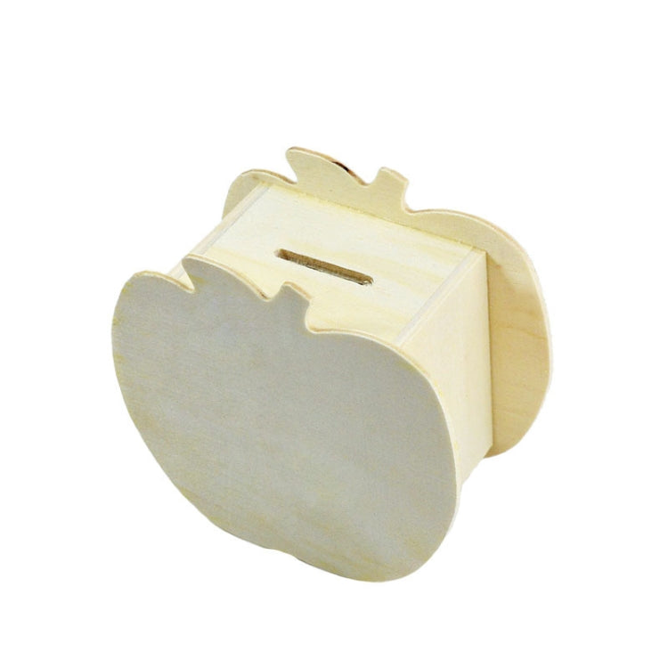 Lovely Creative Child DIY Wooden Apple Hand Painted Piggy Bank — view 5