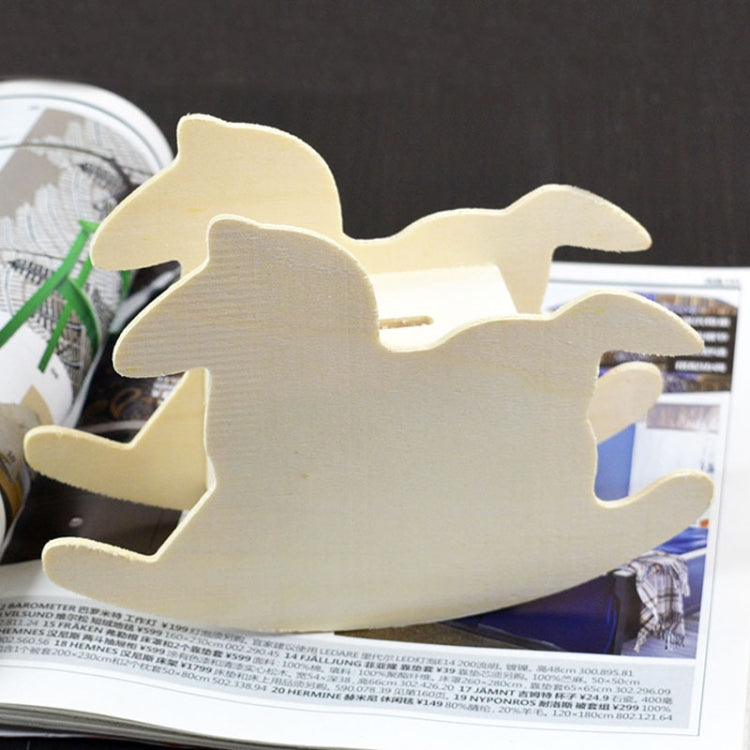 Lovely Child DIY Wooden Trojan Piggy Bank