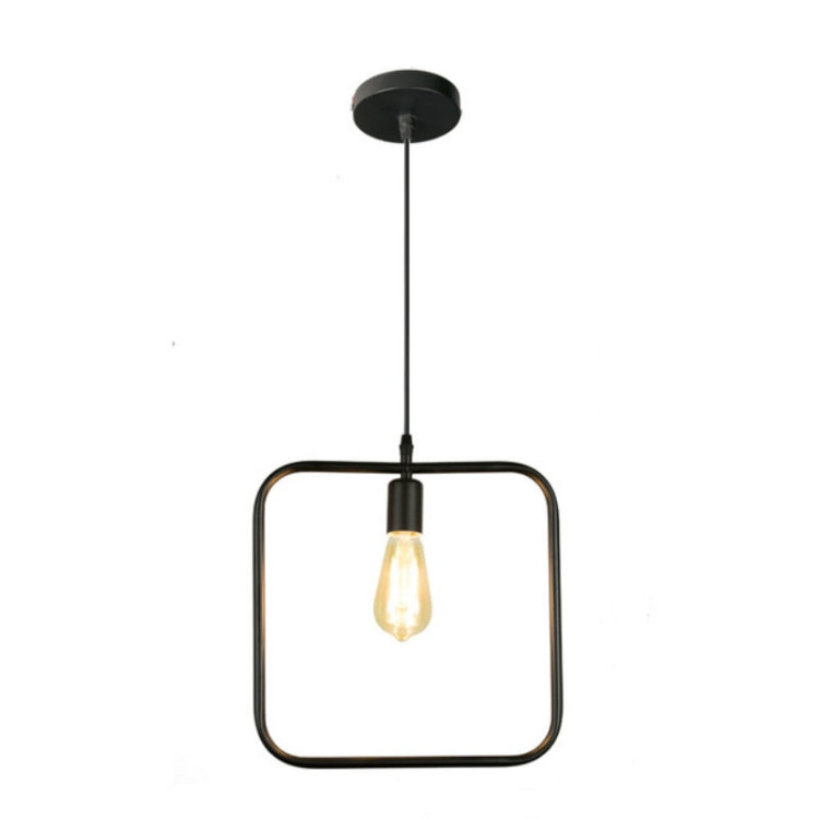 Simple and Creative Wrought Iron Geometric Chandelier Bar Exhibition Hall Clothing Store Restaurant Hotel Decorative Light — view 13