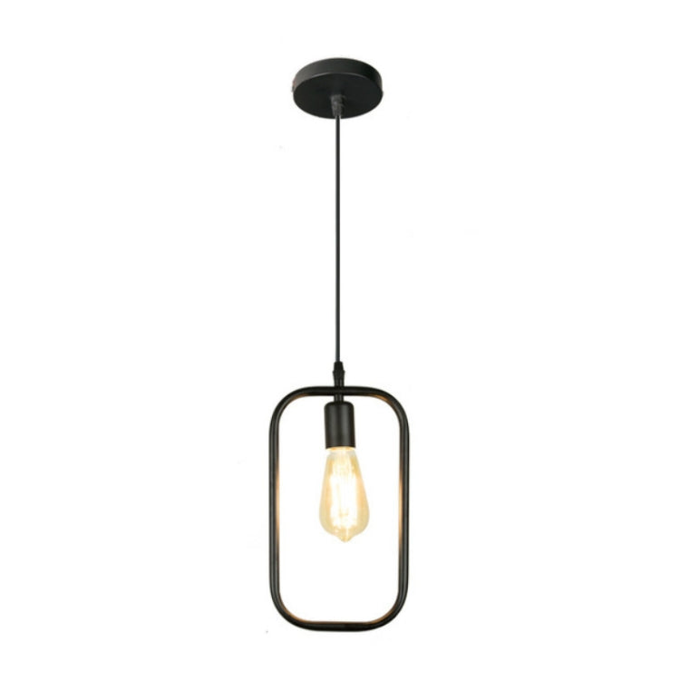 Simple and Creative Wrought Iron Geometric Chandelier Bar Exhibition Hall Clothing Store Restaurant Hotel Decorative Light — view 22