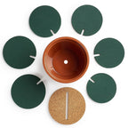 Novelty DIY Cactus Coaster Anti-skid Insulation Tea Pad Home Storage Desktop Multi-function Decoration