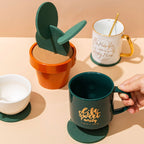Novelty DIY Cactus Coaster Anti-skid Insulation Tea Pad Home Storage Desktop Multi-function Decoration