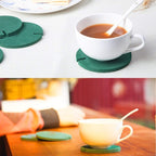 Novelty DIY Cactus Coaster Anti-skid Insulation Tea Pad Home Storage Desktop Multi-function Decoration