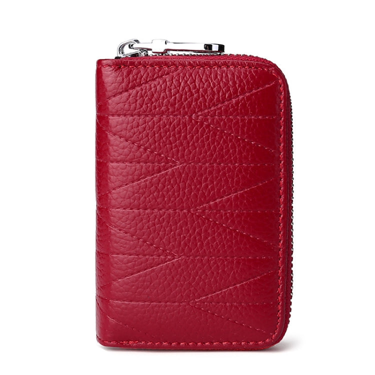 Multi-card Zipper Card Bit Card Small Purse Simple Organ Card Package — Brown