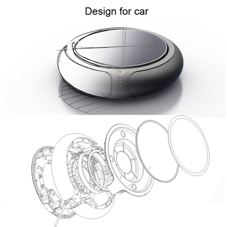 Intelligent Formaldehyde Removal Haze Negative Ion Solar Car Air Purifier