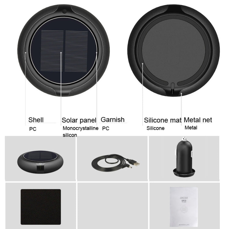 Intelligent Formaldehyde Removal Haze Negative Ion Solar Car Air Purifier