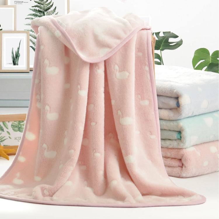 Summer Thin Coral Flannel Office Nap Blanket — 100x150cm