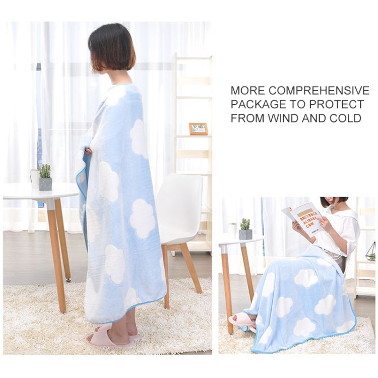 Summer Thin Coral Flannel Office Nap Blanket — view 5