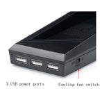 Game Console Radiator And Dual Handle Charging Base For PS4 / PS4 Slim