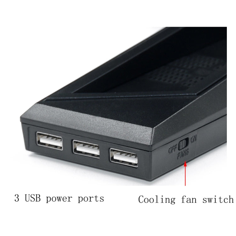 Game Console Radiator And Dual Handle Charging Base For PS4 / PS4 Slim