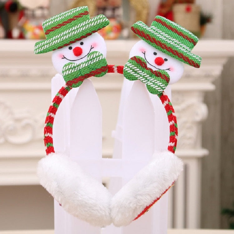 Women Men Christmas Earmuffs Head Hoop Cute Cartoon Decoration for For Winter — view 6
