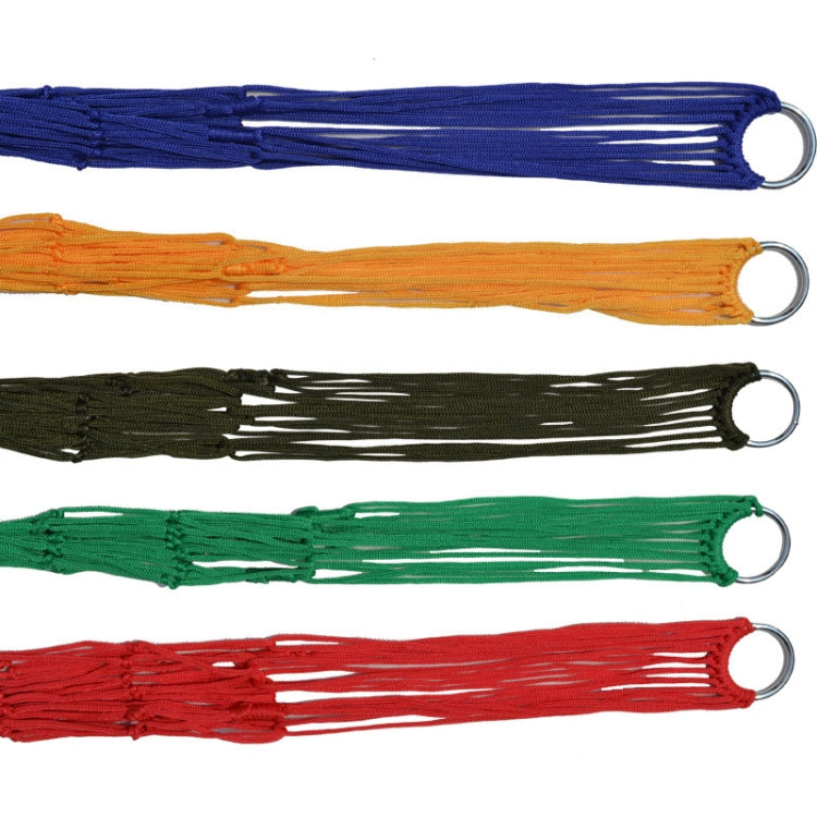 9 Strand Nylon Rope Hammock Portable Camping Leisure Mesh Hammock