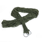 9 Strand Nylon Rope Hammock Portable Camping Leisure Mesh Hammock
