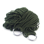 9 Strand Nylon Rope Hammock Portable Camping Leisure Mesh Hammock