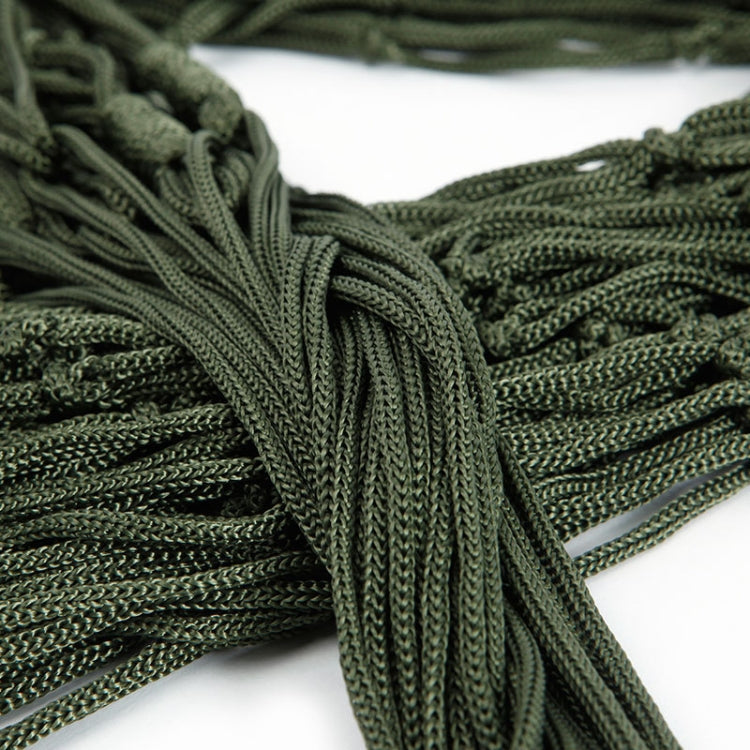 9 Strand Nylon Rope Hammock Portable Camping Leisure Mesh Hammock