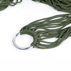 9 Strand Nylon Rope Hammock Portable Camping Leisure Mesh Hammock