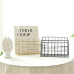 Wrought Iron Desktop Storage Rack Magazine Rack — view 3