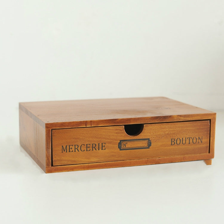 Retro Wooden Drawer Storage Cabinet Desk — One Pumping