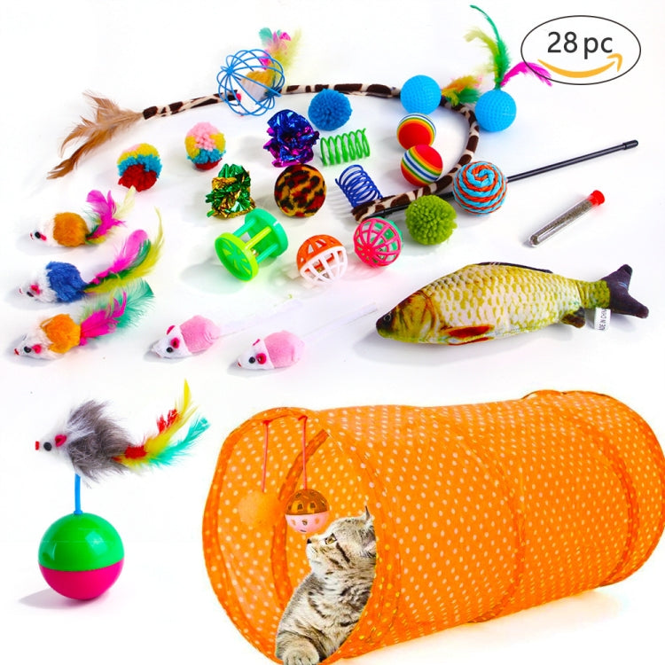 Pet Cat Toy Set Funny Cat Stick Plush Mouse Combo Toy, Specification: — No. 15 Set