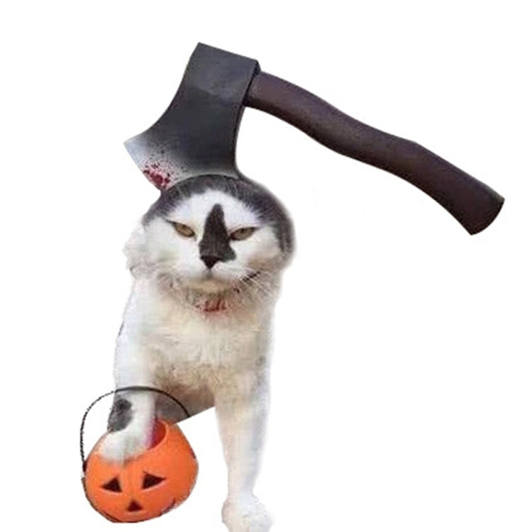 Creative Cat Dog Halloween Funny Tidy Props Headband Hooded Hat — S