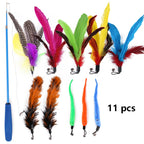 Cat Toys Feather Telescopic Funny Cat Sticks