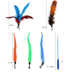 Cat Toys Feather Telescopic Funny Cat Sticks — view 4