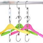 Multifunctional Stainless Steel Folding Clothes Jacket Pants Storage Hanger — Folding Clothes Hanger